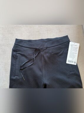 lululemon athletica Black Textured Track Joggers